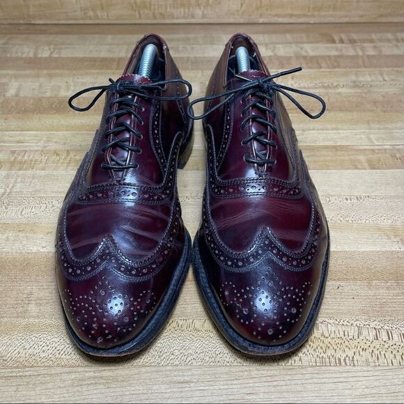 Allen Edmonds Lloyd Wingtip Shoes Oxford Size 8.5E - Picture 3 of 11